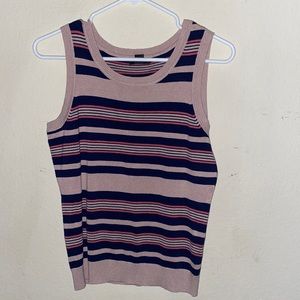 *Nwot* Halogen Striped Knit Top